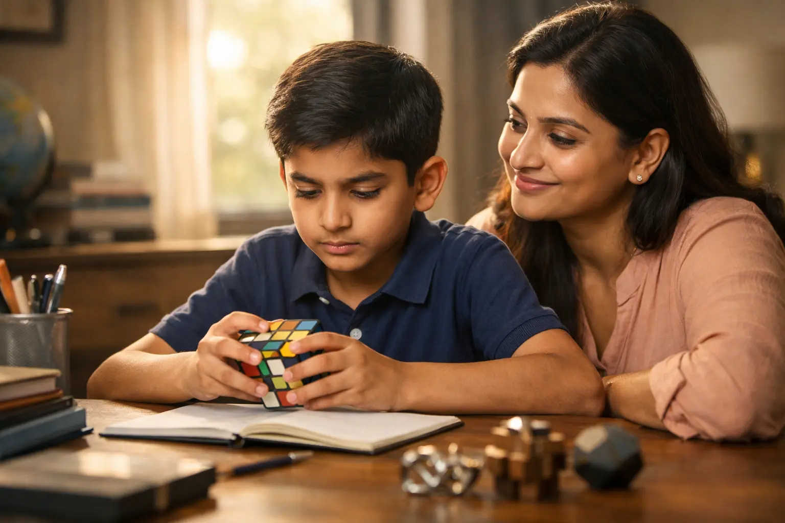 Child deep in thought